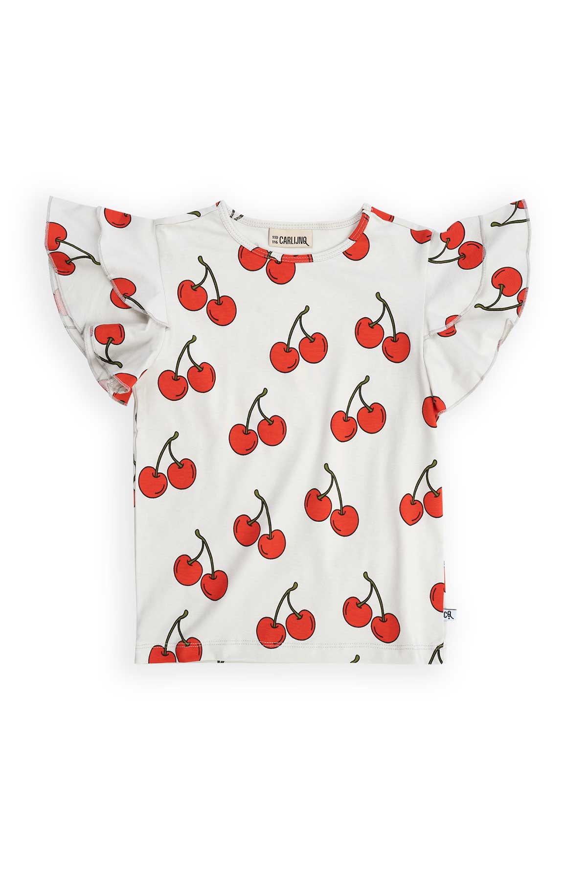 Cherry - Ruffled T-shirt