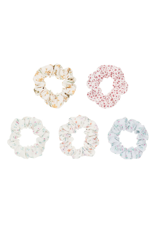 Mini Scrunchies Floral 5er-Pack